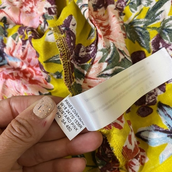 BAND OF GYPSIES BOHO TIE FRONT FLORAL SHIRT - Picture 7 of 10